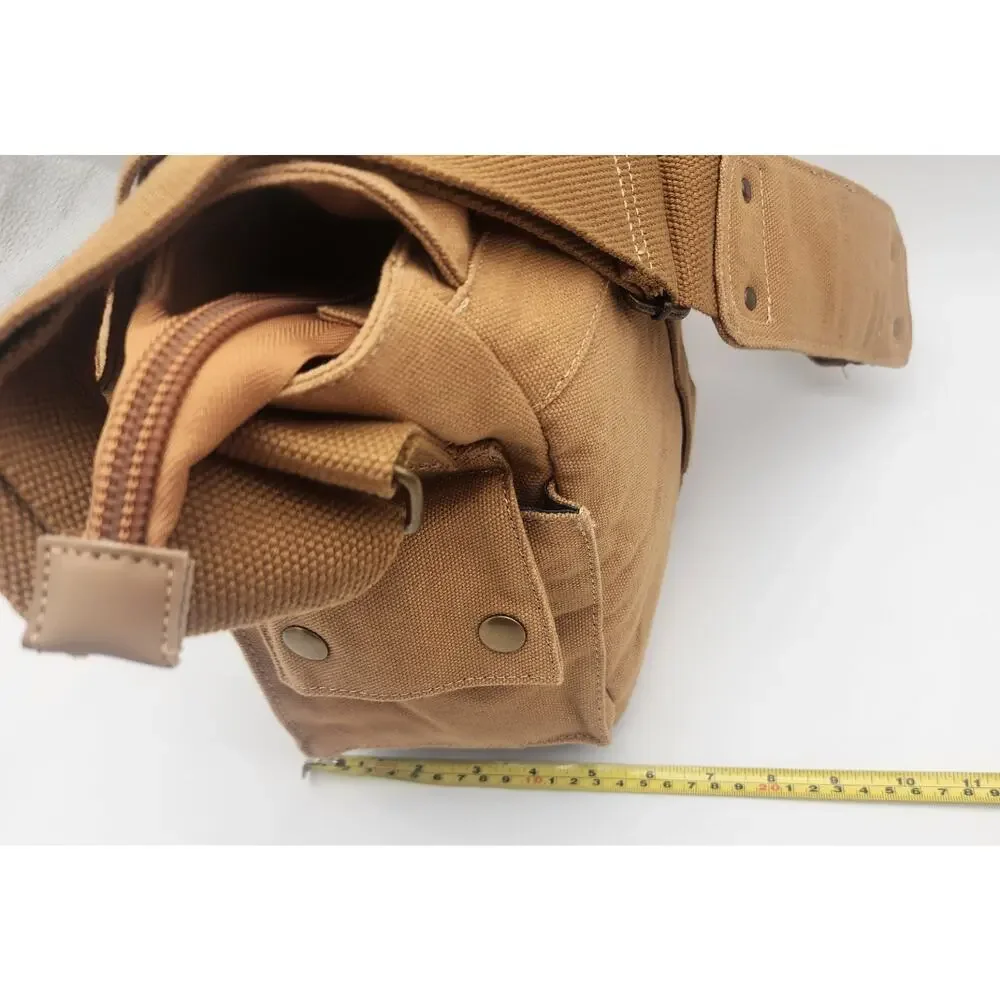 MOACC Canvas Camera Tote Bag Tan Beige Handle and Strap